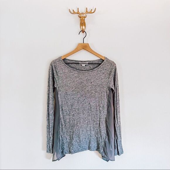 All Saints Tops - All saints Women's Gray Long Sleeve Side Slit Top Size Small